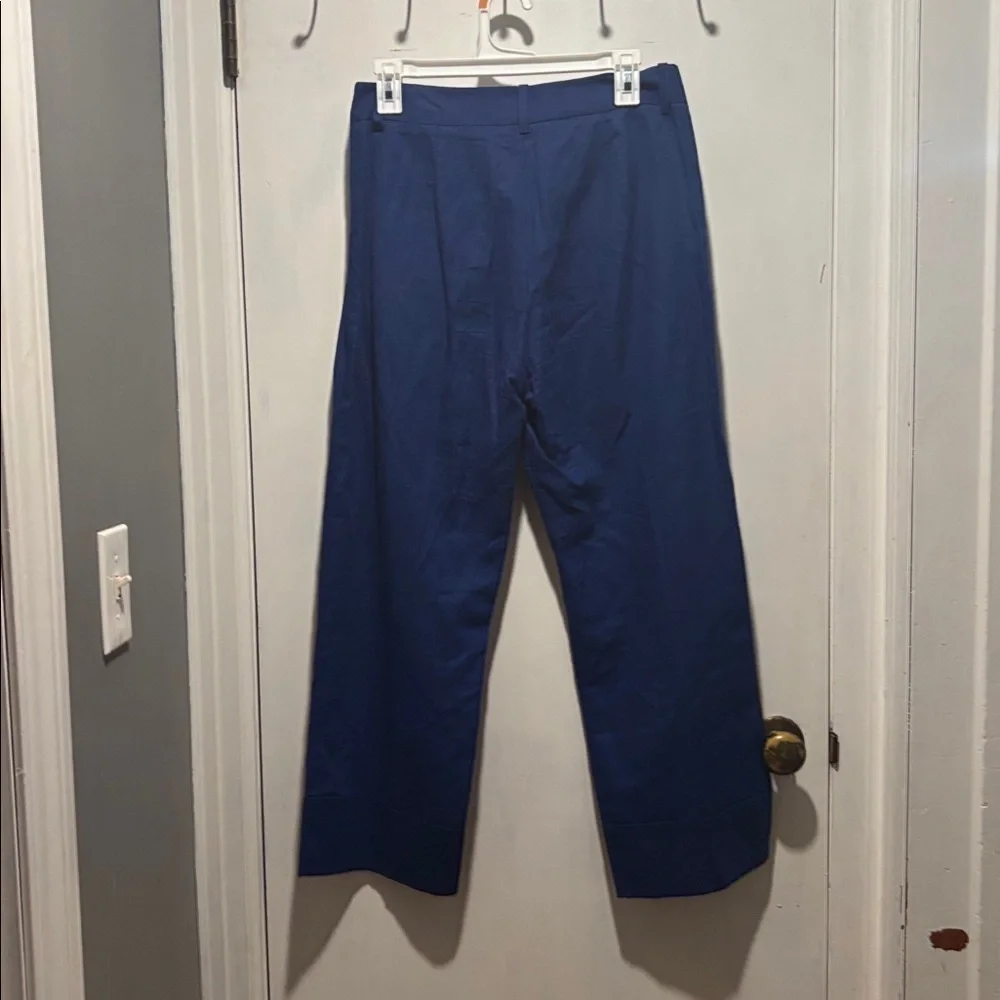SEZANE Jude linen trouser pants in indigo
